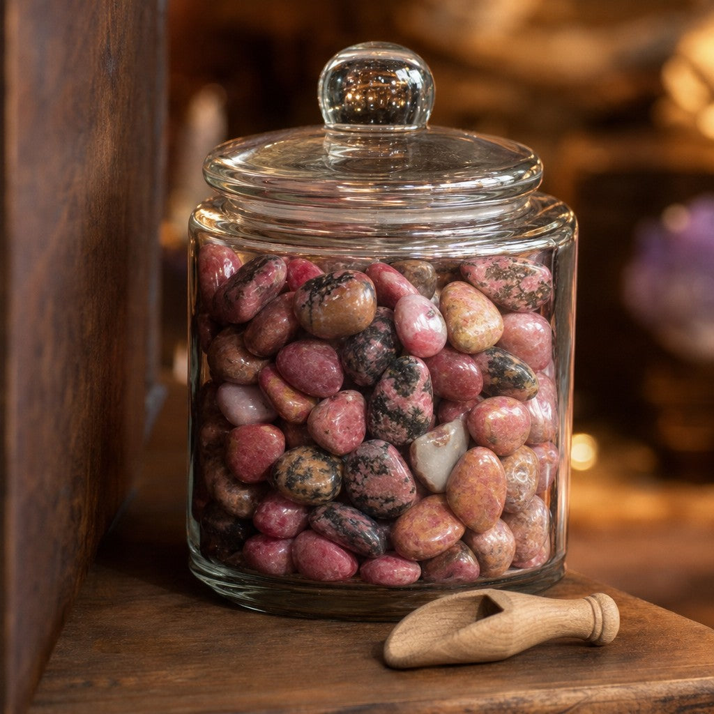 Rhodonite Light Tumbled Stones