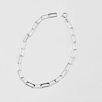 Lightweight Rectangle Link Bracelet