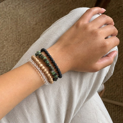 Ruby Zoisite Chip Bracelet