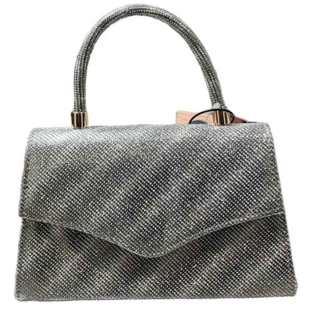 Sac de soirée brillant avec poignée