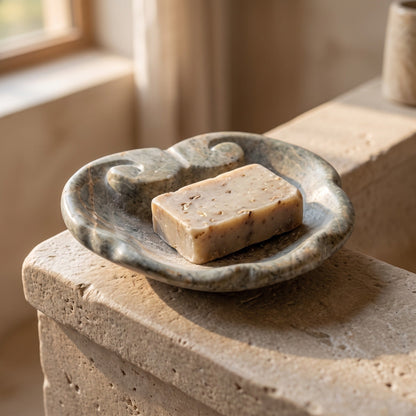 Soap Dish Soapstone Shell