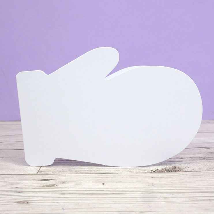 Luxury Shaped Card Blanks & Envelopes - Winter Mitten