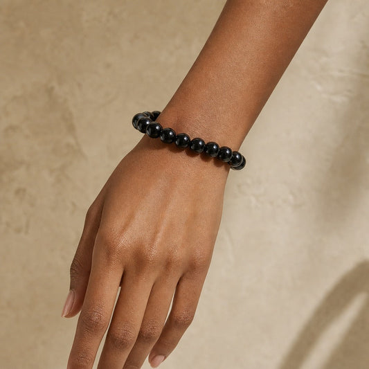 Shungite Bracelet Round - 10mm