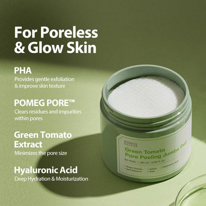 Sungboon Editor Green Tomato Pore Peeling Jumbo Pad 180ml / 60pads