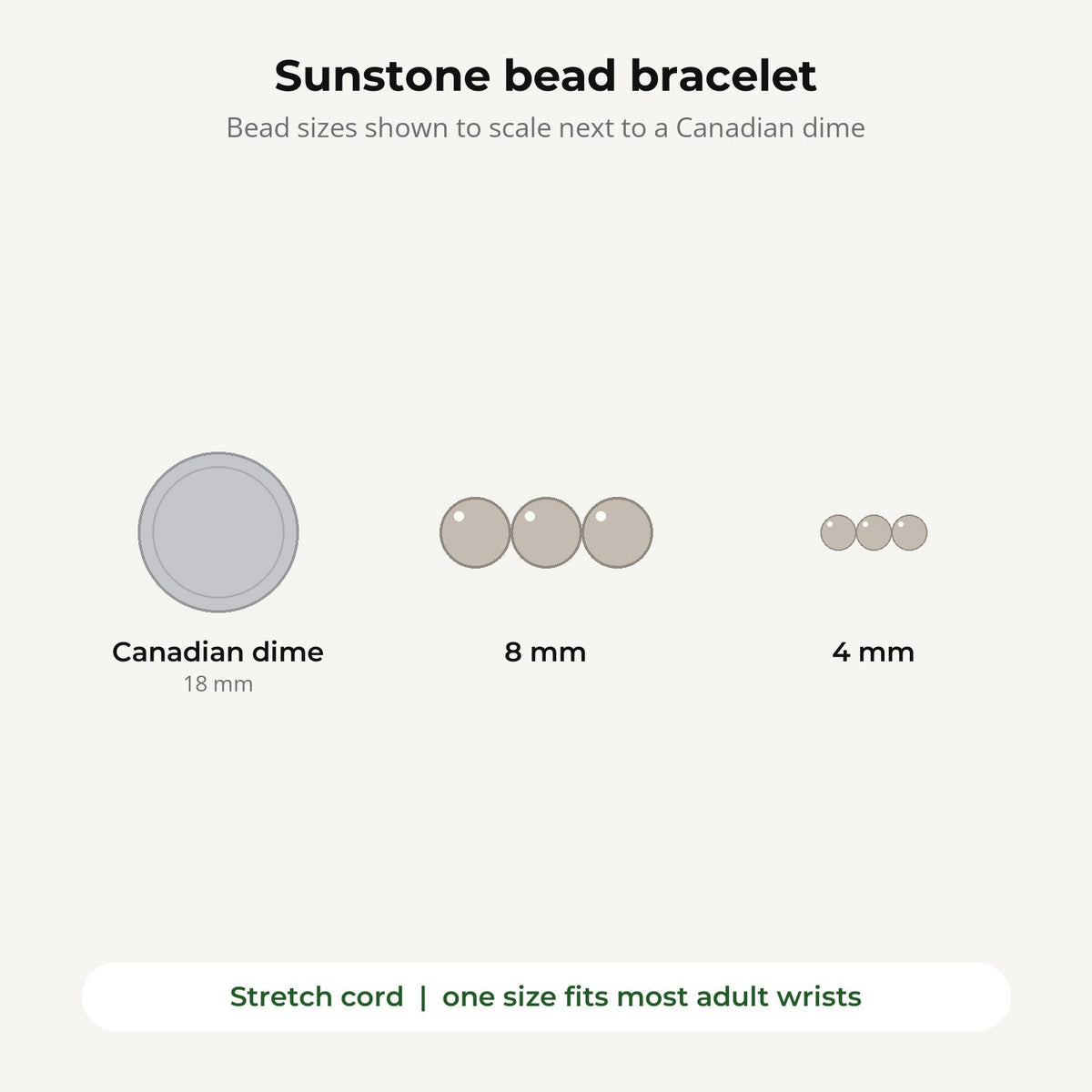 Sunstone Round Bracelet