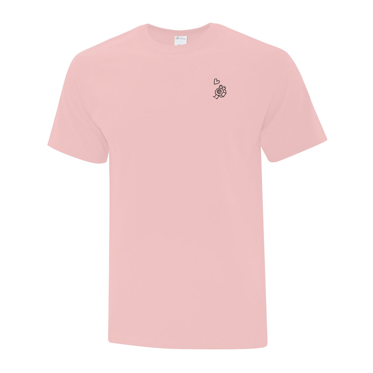 T-shirt Écrou brodé