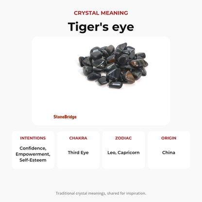 Tiger Eye Blue Tumbled Stones
