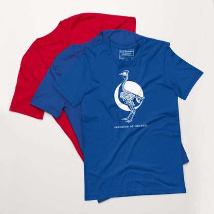 Retro Chicken Skeleton Unisex t-shirt