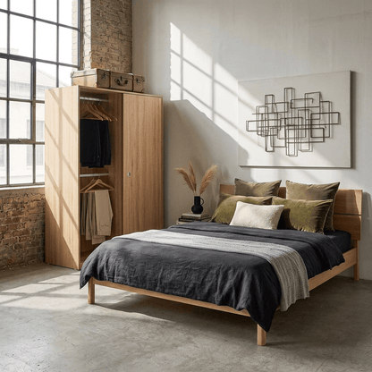 Vline Vienna Bedroom Combo: Sliding Wardrobe and Bed
