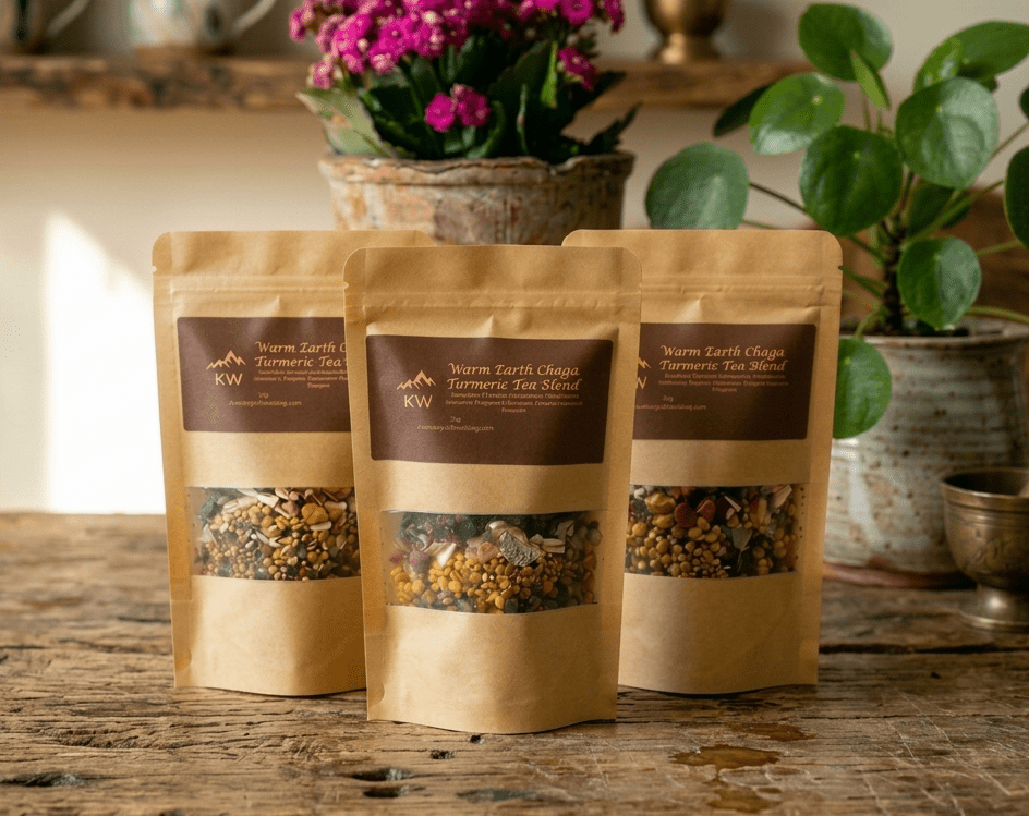 Warm Earth Chaga Turmeric Tea