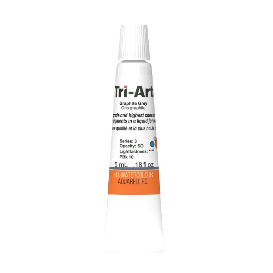 Tri-Art Water Colour Tubes - Graphite Grey