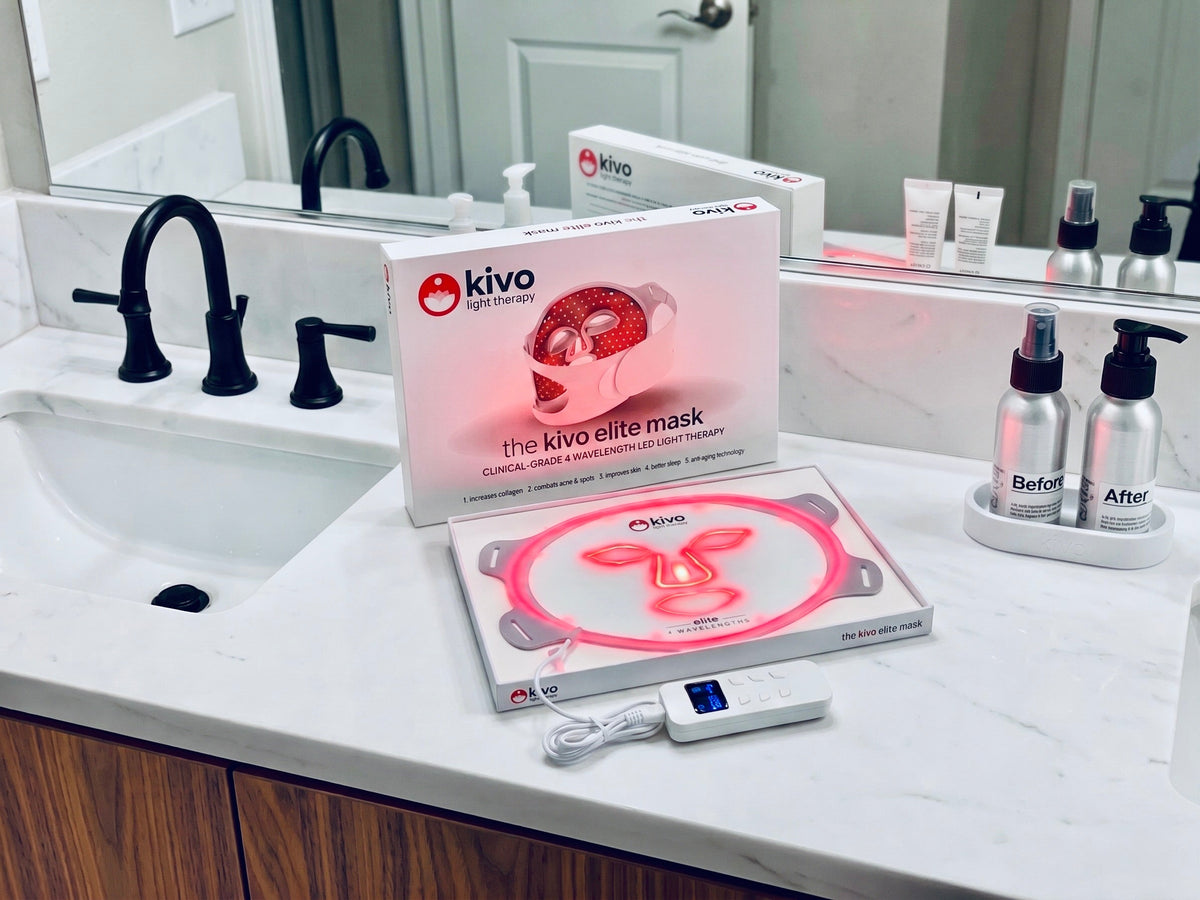 Kivo Elite 4-wavelength Red Light Therapy LED Face Mask