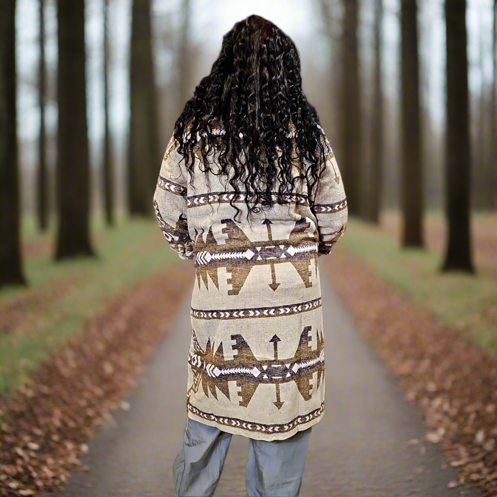 OLDTRIBES™ Long Coat (wool) No Hood (Beige)