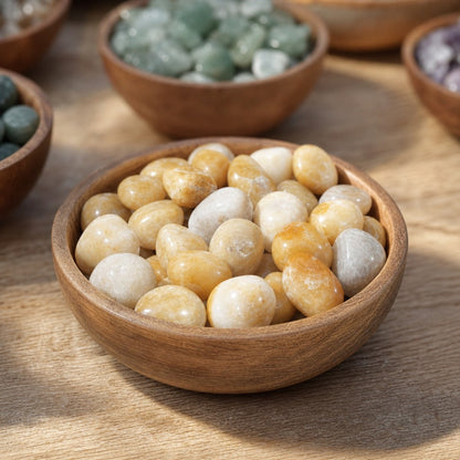 Yellow Jade Tumbled Stones